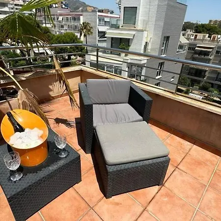 Atico Puerto Marina 2 Hab Con Piscina, 500m De La Plata Torremolinos